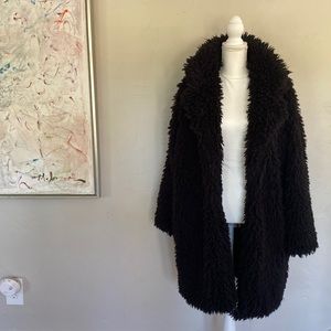 Black Furry Wild Fable Coat size XL